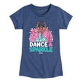 thumbnail image 1 of Barbie - Dance And Sparkle  - Girls Fitted Short Sleeve Graphic T-Shirt, 1 of 5