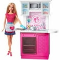 Barbie Deluxe Kitchen And Doll