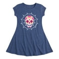 thumbnail image 1 of Barbie - Dia De Los Muertos Skull - Toddler And Youth Girls Fit And Flare Dress, 1 of 1