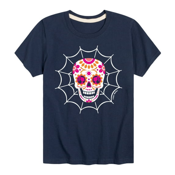 Barbie - Dia De Los Muertos Skull - Toddler And Youth Short Sleeve Graphic T-Shirt