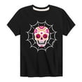 thumbnail image 1 of Barbie - Dia De Los Muertos Skull - Toddler And Youth Short Sleeve Graphic T-Shirt, 1 of 5