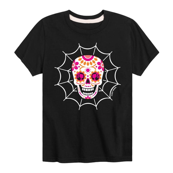 Barbie - Dia De Los Muertos Skull - Toddler And Youth Short Sleeve Graphic T-Shirt