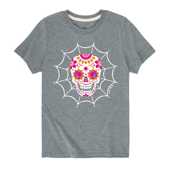 Barbie - Dia De Los Muertos Skull - Toddler And Youth Short Sleeve Graphic T-Shirt