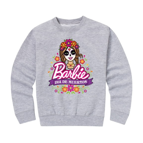 Barbie - Dia De Muertos - Toddler And Youth Crewneck Fleece Sweatshirt