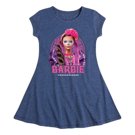 Barbie - Dia De Muertos - Toddler And Youth Girls Fit And Flare Dress