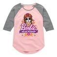 thumbnail image 1 of Barbie - Dia De Muertos- Toddler And Youth Girls Raglan Graphic T-Shirt, 1 of 4