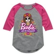 thumbnail image 1 of Barbie - Dia De Muertos- Toddler And Youth Girls Raglan Graphic T-Shirt, 1 of 4