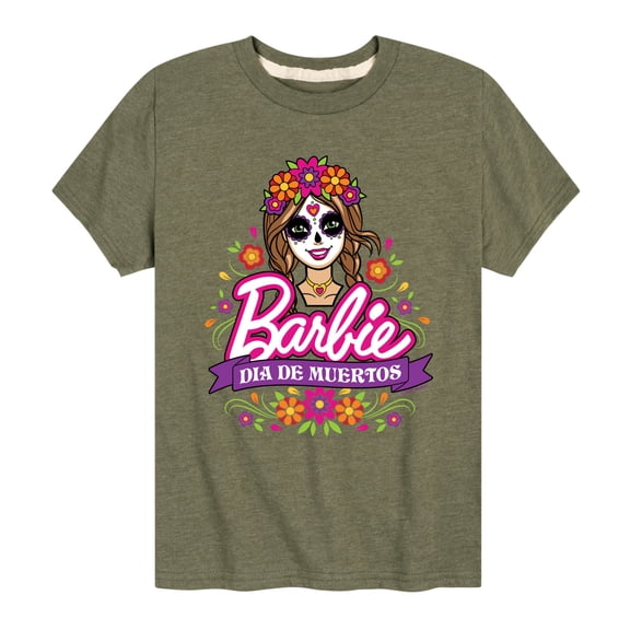 Barbie - Dia De Muertos - Toddler And Youth Short Sleeve Graphic T-Shirt