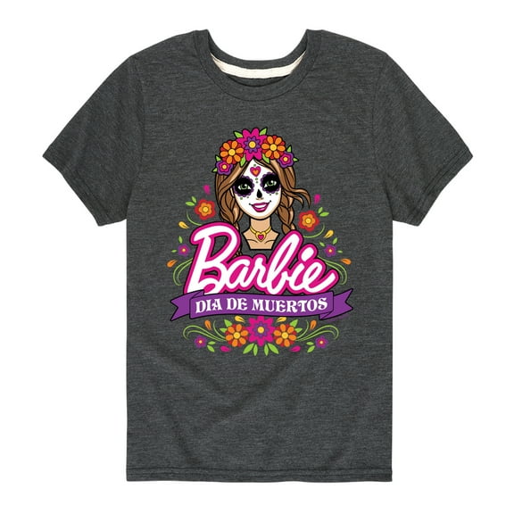 Barbie - Dia De Muertos - Toddler And Youth Short Sleeve Graphic T-Shirt