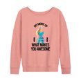 thumbnail image 1 of Barbie - Do More of What Makes You Awesome - Women's Lightweight French Terry Pullover, 1 of 1