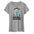 thumbnail image 1 of Barbie - Do More of What Makes You Awesome - Women's Short Sleeve Graphic T-Shirt, 1 of 4