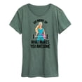 thumbnail image 1 of Barbie - Do More of What Makes You Awesome - Women's Short Sleeve Graphic T-Shirt, 1 of 4