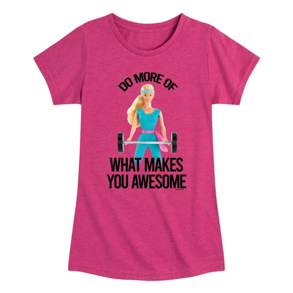 Barbie - Do What Makes You Awesome - Toddler And Youth Girls Raglan Graphic T-Shirt