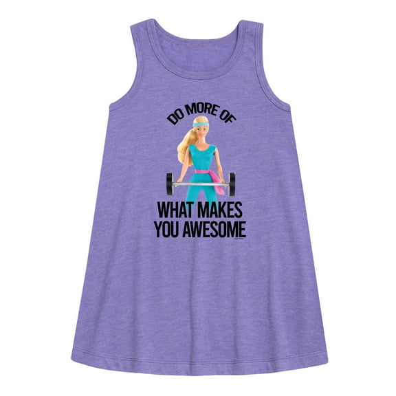 Barbie - Do What Makes You Awesome - Toddler and Youth Girls A-line Dress