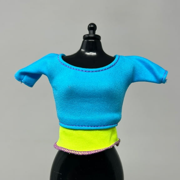 Barbie Doll Blue Green Blouse Top