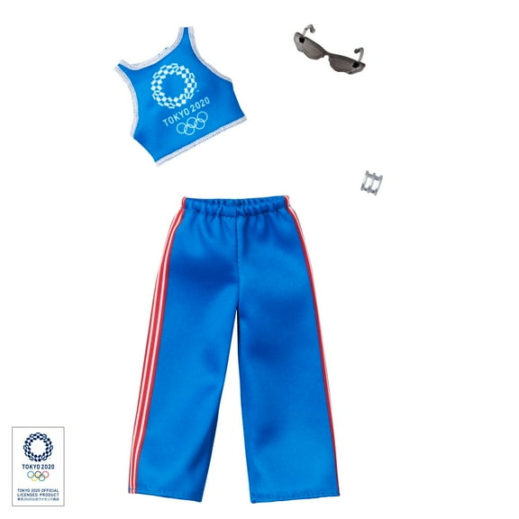 Barbie Doll Clothes: Olympic Games Tokyo 2020 Outfit for Barbie Doll with 2 Accessories