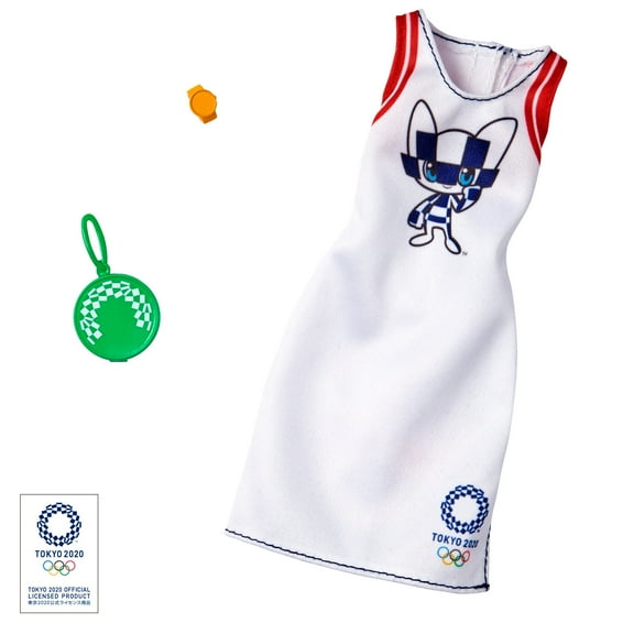 Barbie Doll Clothes: Olympic Games Tokyo 2020 Outfit for Barbie Doll with 2 Accessories