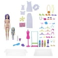 Barbie Doll Color Reveal Tie-Dye Fashion Maker Gift Set with Extra Kits ...