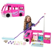 Barbie Doll DreamCamper Van Playset with Pets, Pool, Slide & Accessories, Toys For Ages 3 Years Old & up