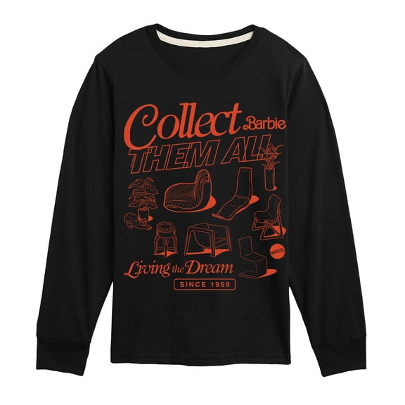 Barbie - Furniture - Youth Boys Long Sleeve Graphic T-Shirt