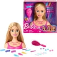 thumbnail image 1 of Barbie Doll Styling Head, Blond Hair with 20 Colorful Accessories, Doll Head for Hair Styling, 1 of 7