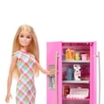 thumbnail image 1 of Barbie Doll & Kitchen Playset with Refrigerator & 10 Accessories Including Food Pieces, Plus Sticker Sheet, 1 of 5