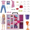 Barbie Doll and Dream Closet Set with Clothes and Accessories, 30