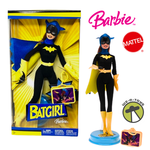 Barbie Doll as Batgirl with Keychain and Stand DC Comics 2004 Mattel H1670