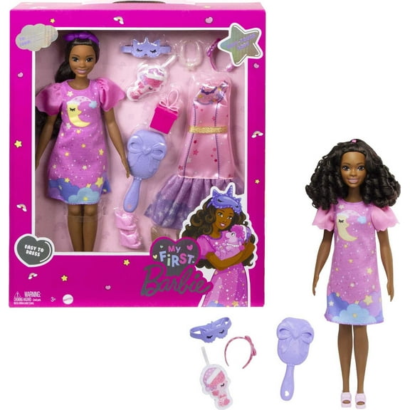 Barbie Doll for Preschoolers, My First Barbie Deluxe, Black Hair