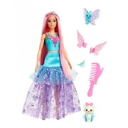 Barbie Doll with 2 Fantasy Pets, Barbie “Malibu” from Barbie a Touch of Magic, 11.81 in