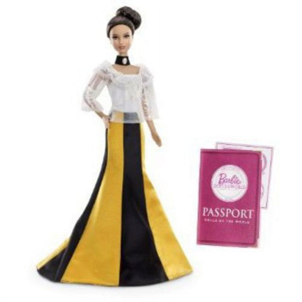 Barbie Dolls of the World Philippines Doll, “Maria Clara” Style Dress, Collector Edition