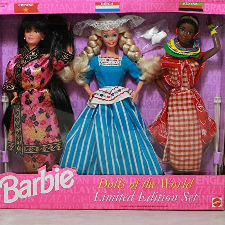 Mattel Barbie Dolls of the World Set Chinese, Dutch, Kenyan Doll - Main Image