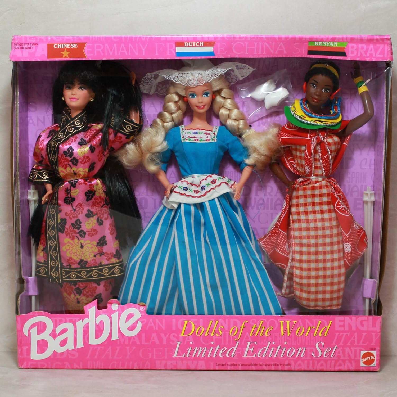 Barbie Dolls of the World Set Chinese, Dutch, Kenyan Doll