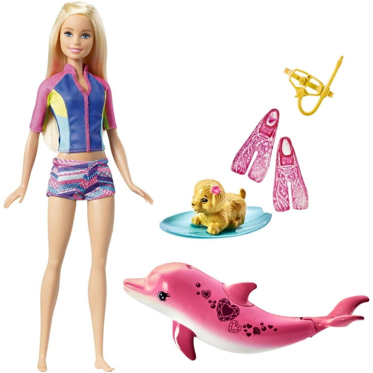 Barbie Dolphin Magic Snorkel Fun Friends Walmart.com