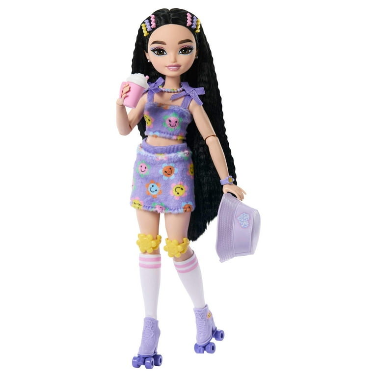 Dream Besties Barbie Renee Roller Skating Fashion Doll with 12 - Main Image