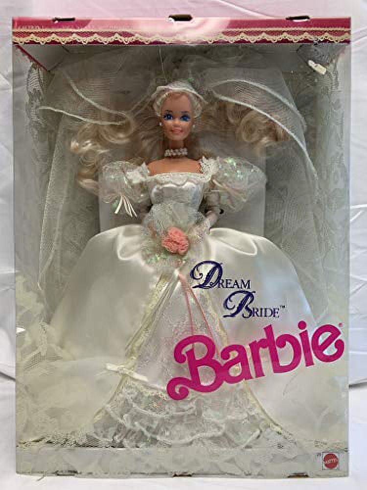 Barbie - Dream Bride Barbie Doll - Wedding Romance in Satin + Lace! - 1991  Mattel