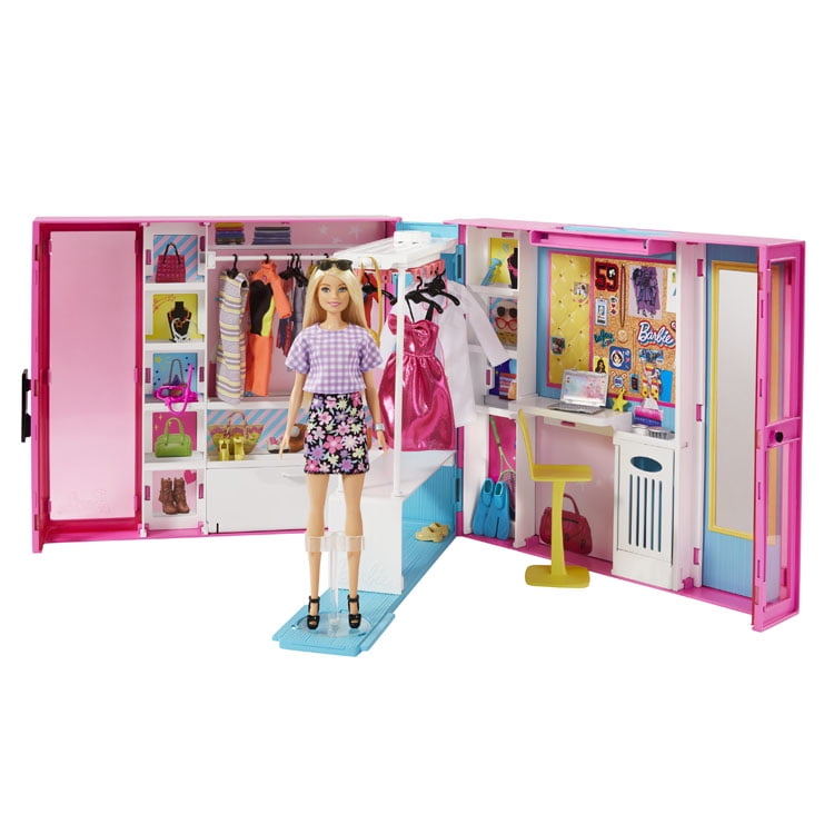 Dreamhouse Barbie Cupboards Barbie Dream Closet With Barbie Doll