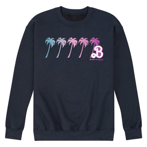 Barbie - Dream Summer Palm Trees - Men's Crew Neck Fleece Pullover