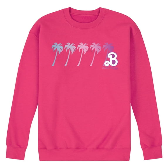 Barbie - Dream Summer Palm Trees - Men's Crew Neck Fleece Pullover