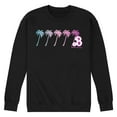 thumbnail image 1 of Barbie - Dream Summer Palm Trees - Men's Crew Neck Fleece Pullover, 1 of 4