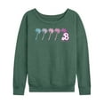 thumbnail image 1 of Barbie - Dream Summer Palm Trees - Women's Lightweight French Terry Long Sleeve Shirt, 1 of 4