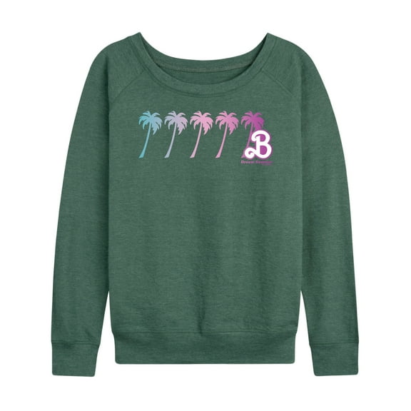 Barbie - Dream Summer Palm Trees - Women's Lightweight French Terry Long Sleeve Shirt