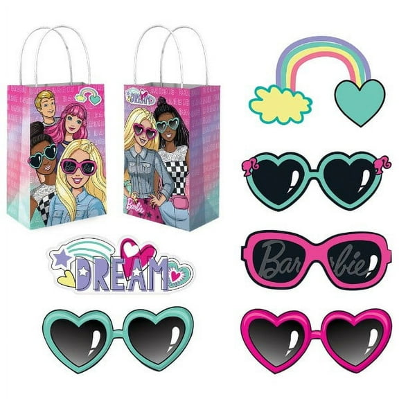 Barbie 'Dream Together' Create Your Own Kraft Paper Favor Bags (8ct)
