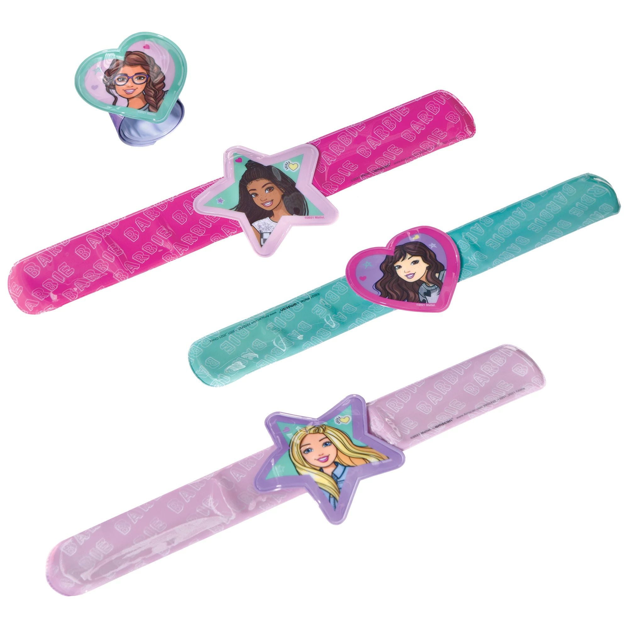 VARIOUS Barbie 'Dream Together' Slap Bracelets / Favors (4ct)