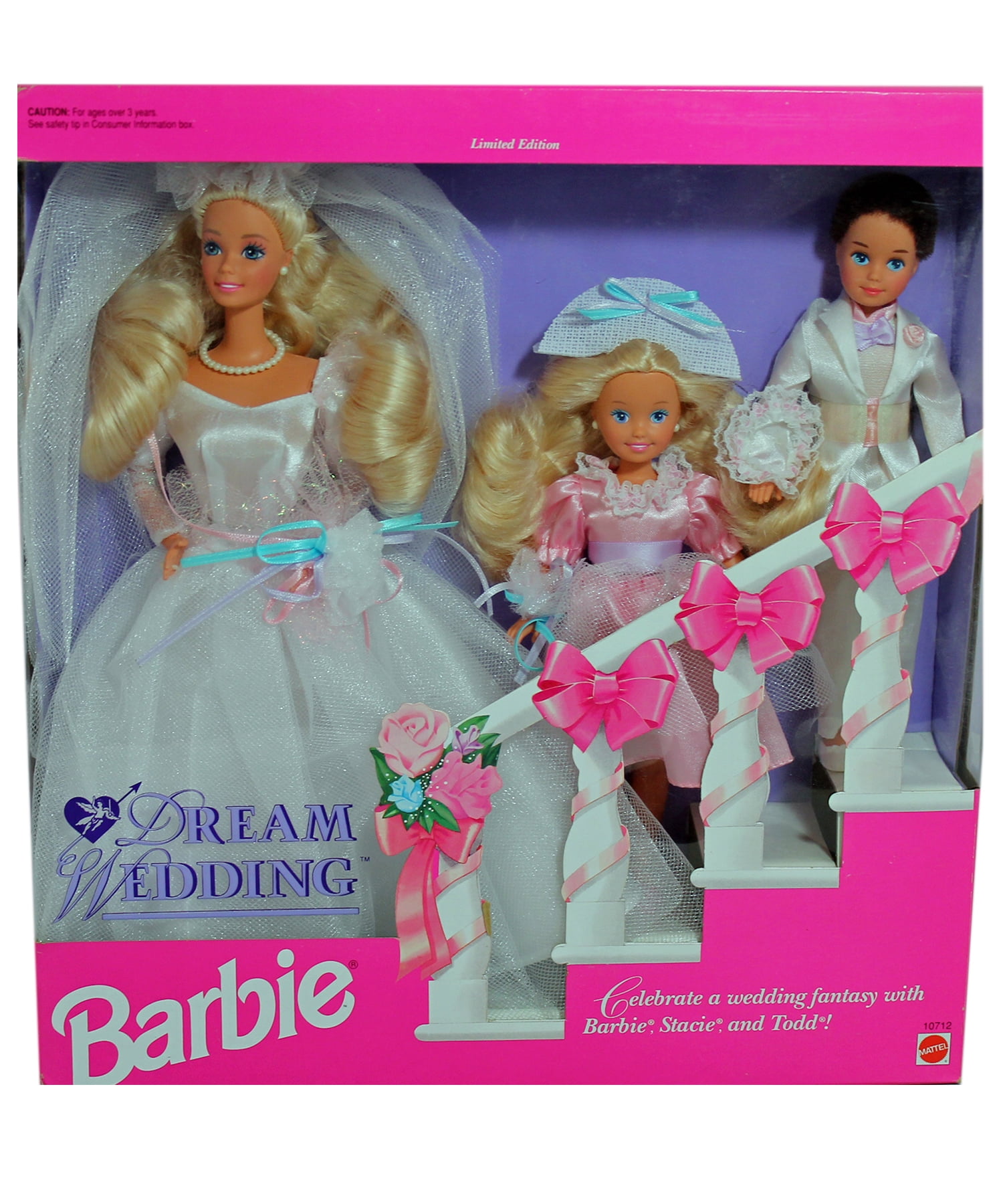 Barbie Dream Wedding Gift Set with Barbie Stacie & Todd Dolls 1993