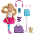 thumbnail image 1 of Barbie Dreamhouse Adventures Chelsea Doll & Accessories, Travel Set with Puppy, Blonde Small Doll, 1 of 6