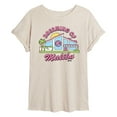 thumbnail image 1 of Barbie - Dreaming Of Malibu - Juniors Oversized Graphic T-Shirt, 1 of 4