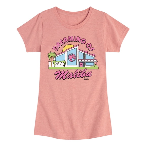 Barbie - Dreaming Of Malibu - Toddler And Youth Girls Fitted Short Sleeve Graphic T-Shirt