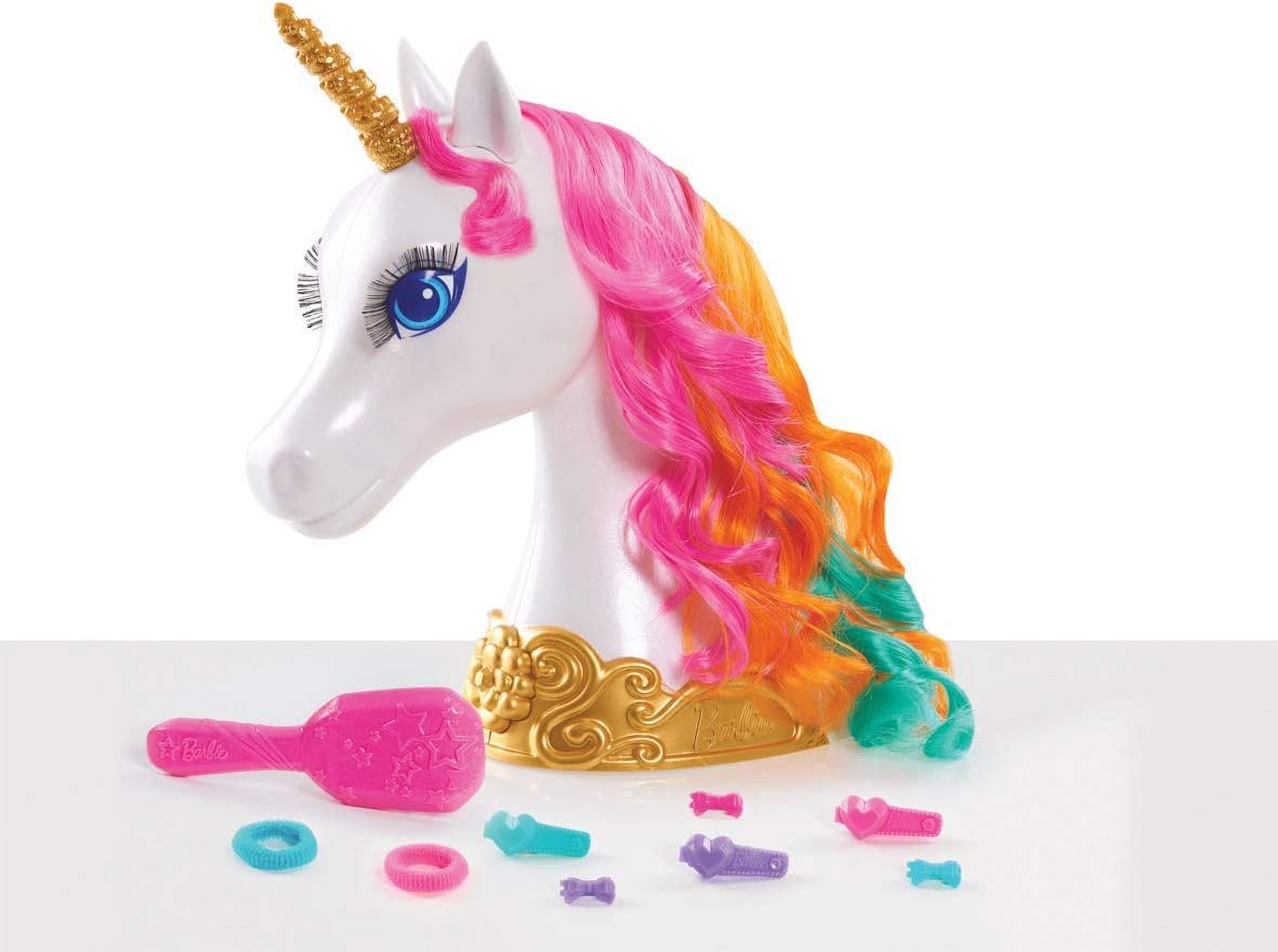 Barbie Dreamtopia 12inch Unicorn Styling Head with Accessories, 10
