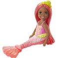 thumbnail image 1 of Barbie Dreamtopia Chelsea Mermaid Small Doll & Accessory, Coral-Colored Hair & Tail (6.5-inch), 1 of 5